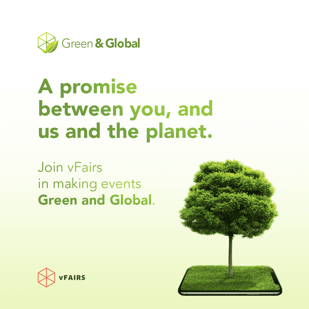 vFairs Green and Global campaign for sustainable virtual events