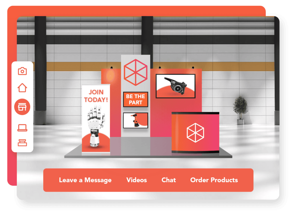 Virtual booth for product exhibition 